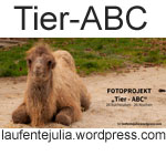 Projektbutton Blogaktion Tier Alphabet von Julia